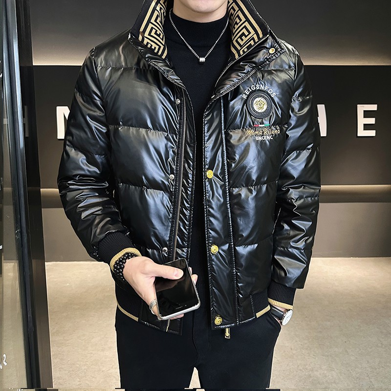 冬季新款男士潮流时尚欧版羽绒服-8831 M 黑色