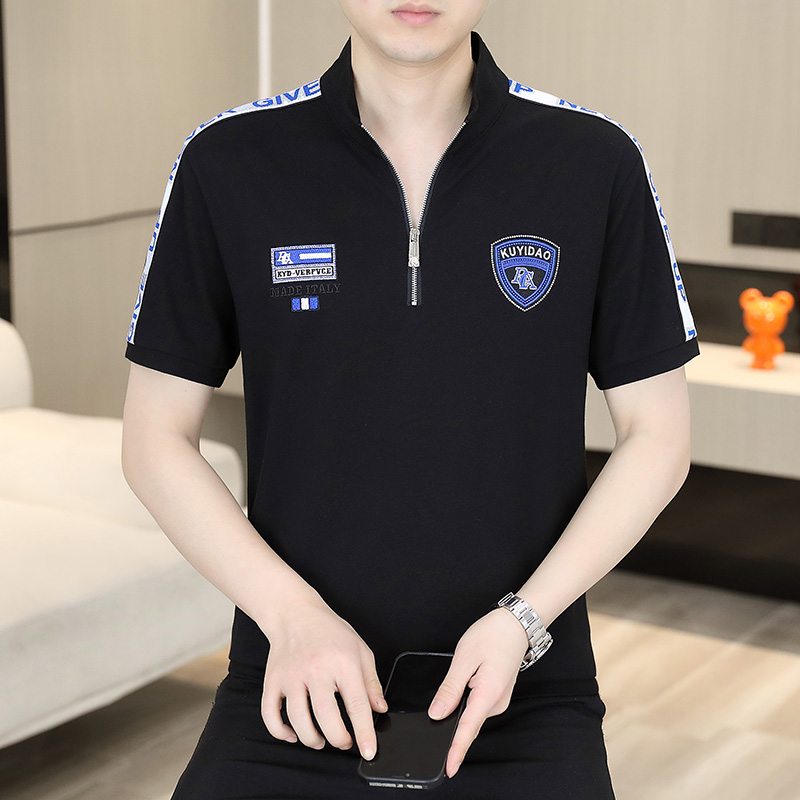 新款夏季休闲舒适短袖货号6L003 L 黑色