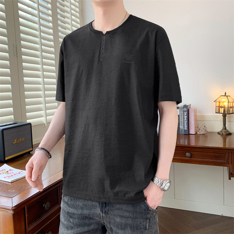 TX8802时尚百搭T恤-百叶窗 M 黑色