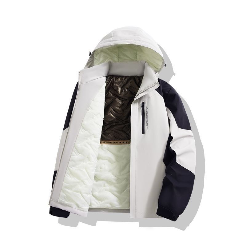 MF625518款秋冬季户外情侣款三防石墨烯冲锋衣休闲连帽外套