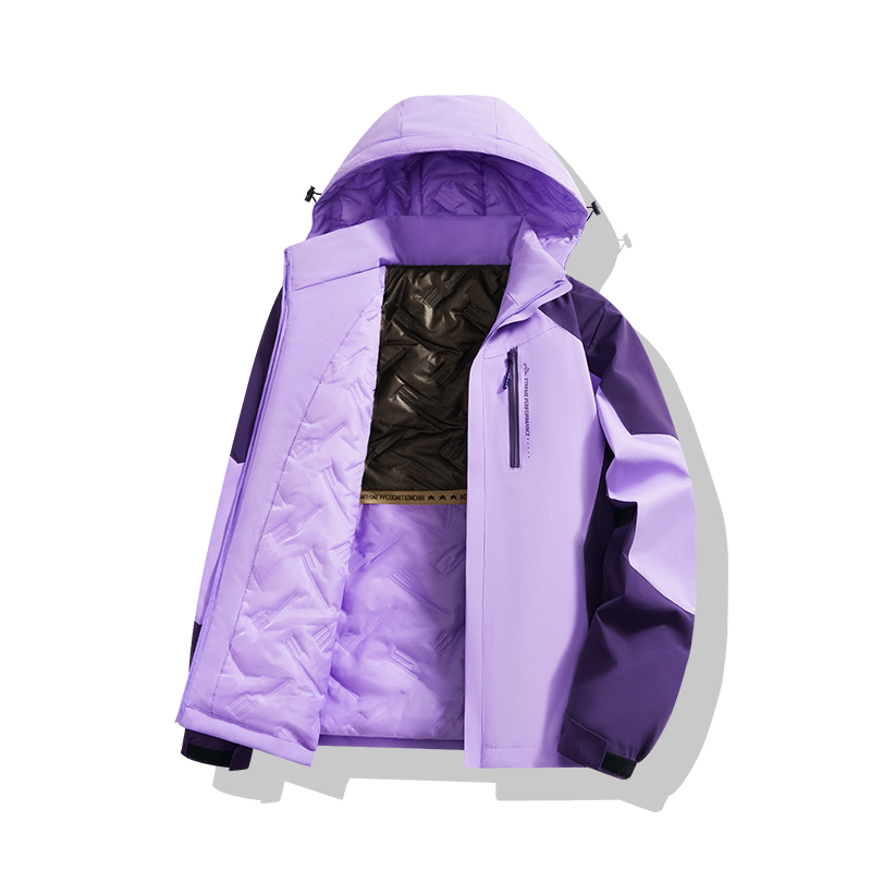 MF625518款秋冬季户外情侣款三防石墨烯冲锋衣休闲连帽外套