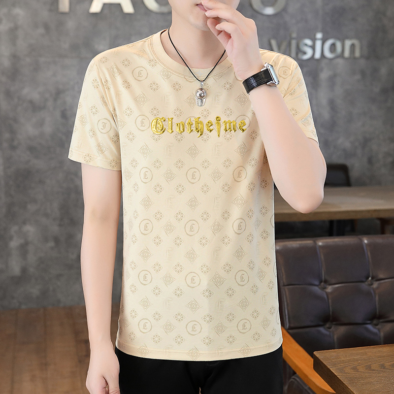 9038大字母新款时尚印花短袖