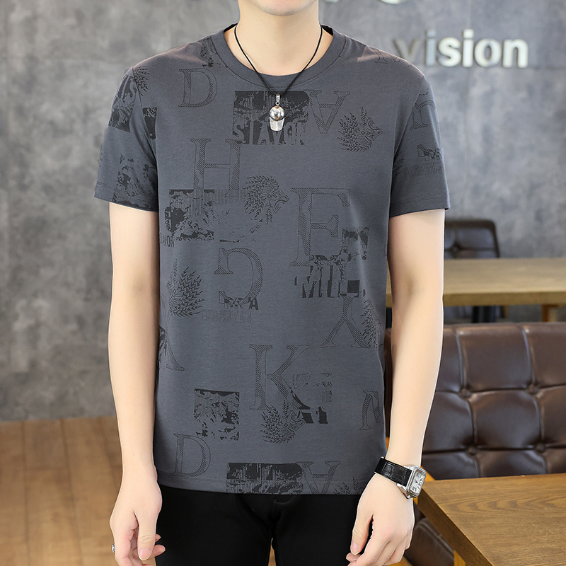 9071新款时尚印花短袖