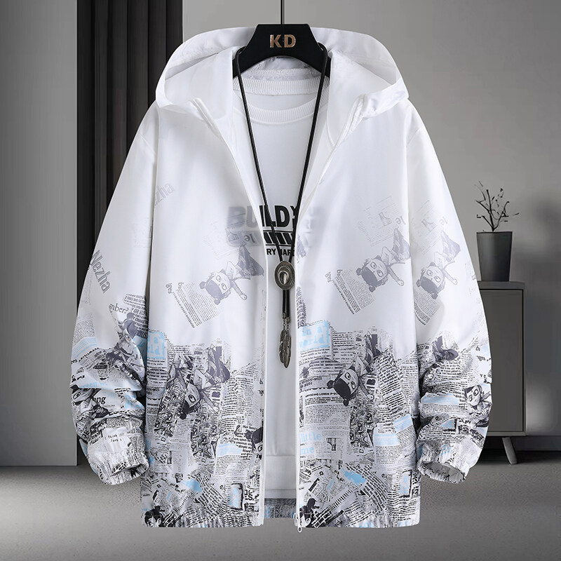 T37新款时尚潮流百搭防晒衣 M 天蓝色
