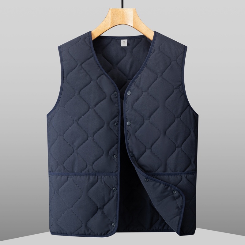 加肥加大羊毛填充马甲男装加绒加厚马夹