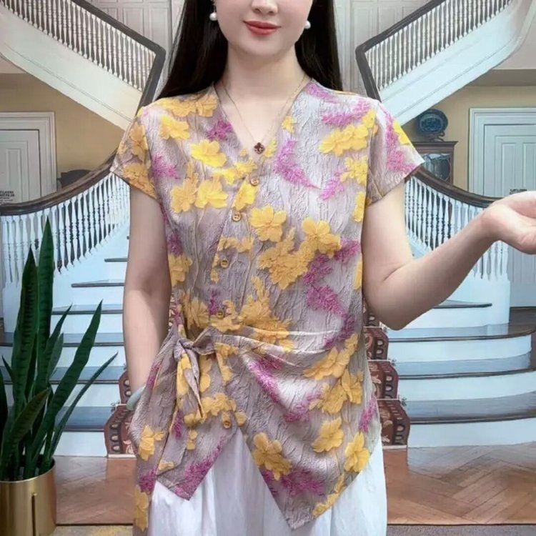 金孔鹊女装&Q2520-1 L 黄花