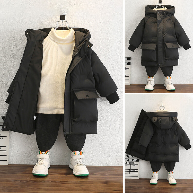 艾斯&amp;AS-5826夜光小熊羽绒服b 90cm 黑色