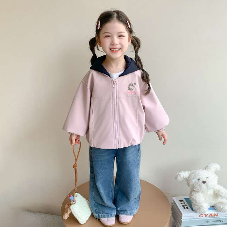 呆呆熊网供&针织帽拉布布外套 90cm 粉色
