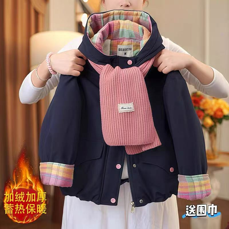 小木屋&1028藏青围巾棉衣