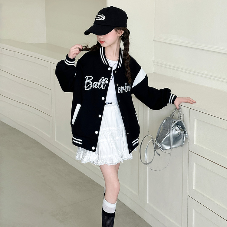 萌宝驾到&MBJD07款字母棒球服 120cm 黑色
