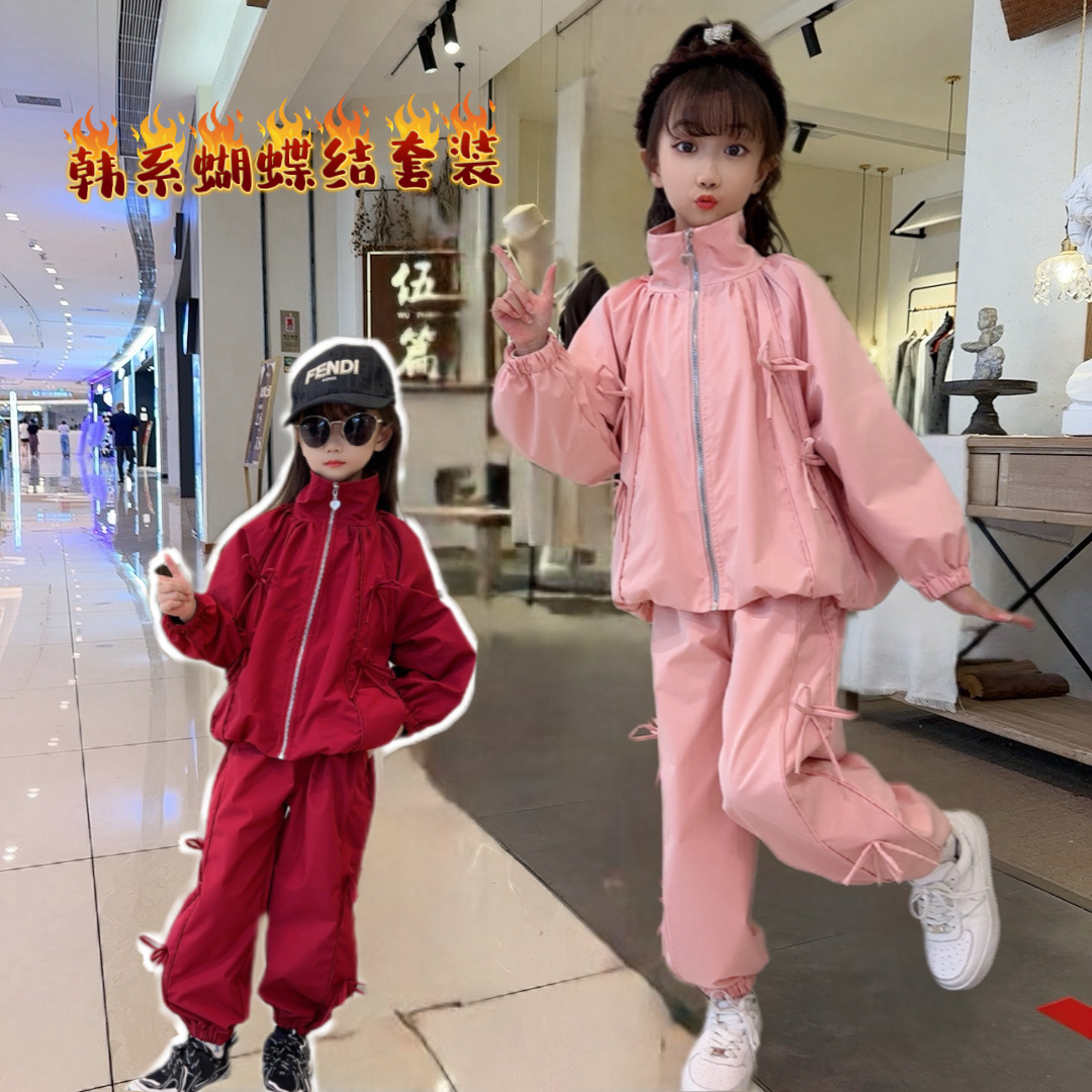 爆款部落-2476蝴蝶结套装