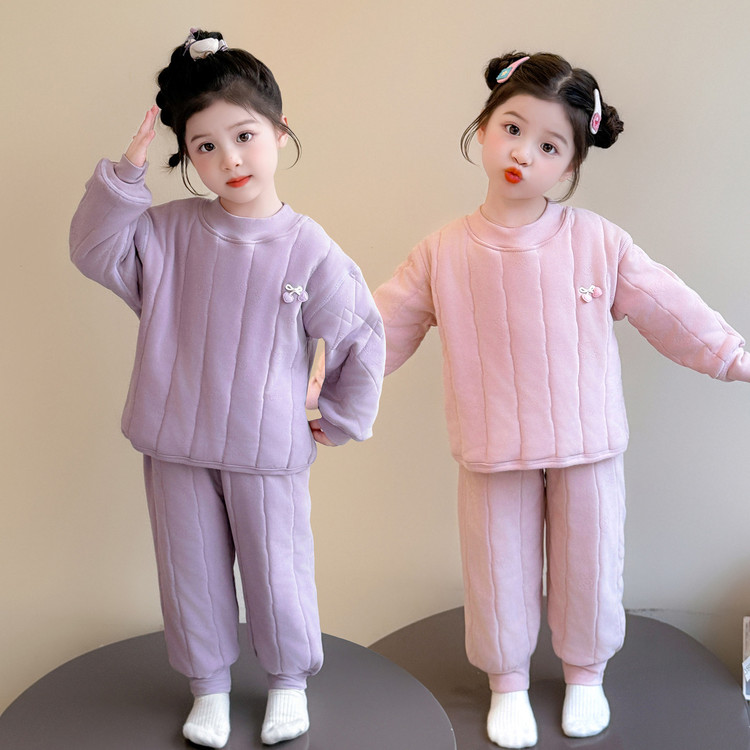 依彤蓓蓓&2569蝴蝶结套头睡衣套装