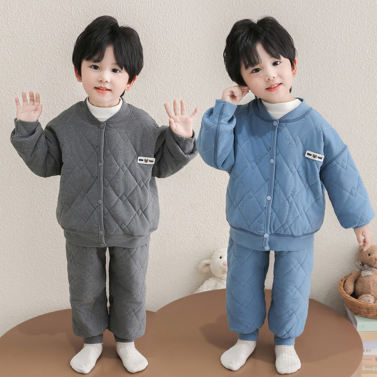 依彤蓓蓓&2568小熊贴标睡衣套装