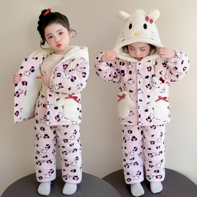 依彤蓓蓓&25110小猫三层棉衣