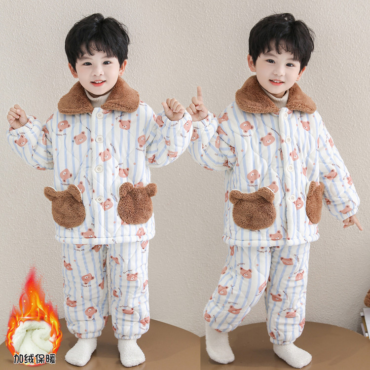 依彤蓓蓓&25118小熊口袋睡衣套装