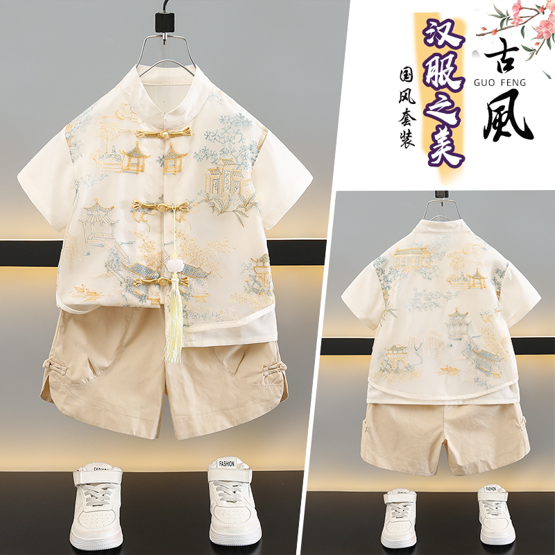童话城堡--XT2415款原版绣花套装挂拍图 90cm 米色