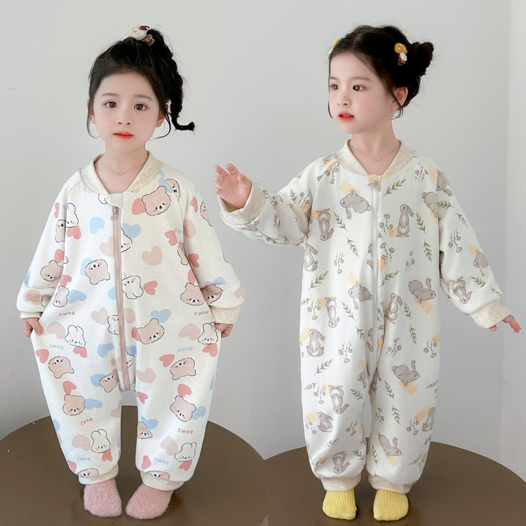 小核桃&B032蚕丝羊绒双层加里布印花连体