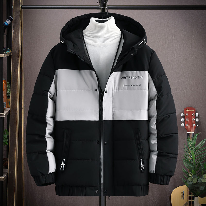 酷感部落-706款时尚百搭棉服潮流外套挂拍图 L 黑色