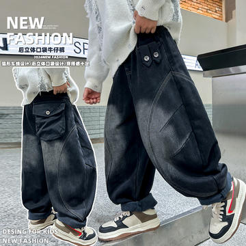 金多多童装-WSNQK3011后立体袋牛仔裤