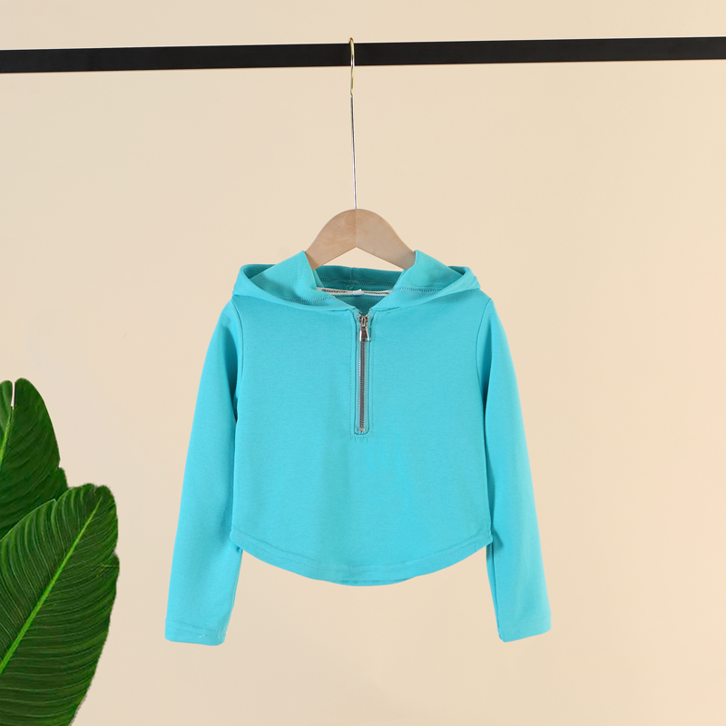 爱星洛童装-圆摆拉链小衫CW042