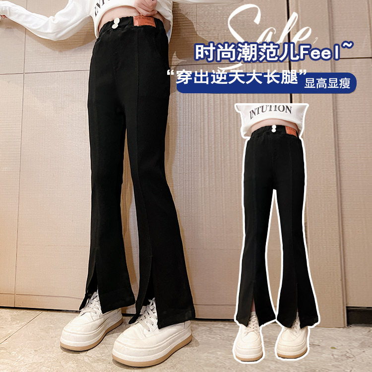 爱星洛童装-高弹贴标裤CK389