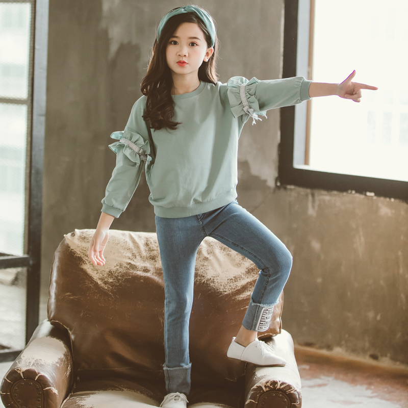 星洛萌贝&051贴标牛仔裤套装