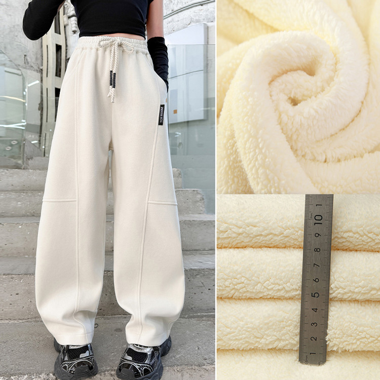 欣佳琦&2892加绒羊驼绒裤