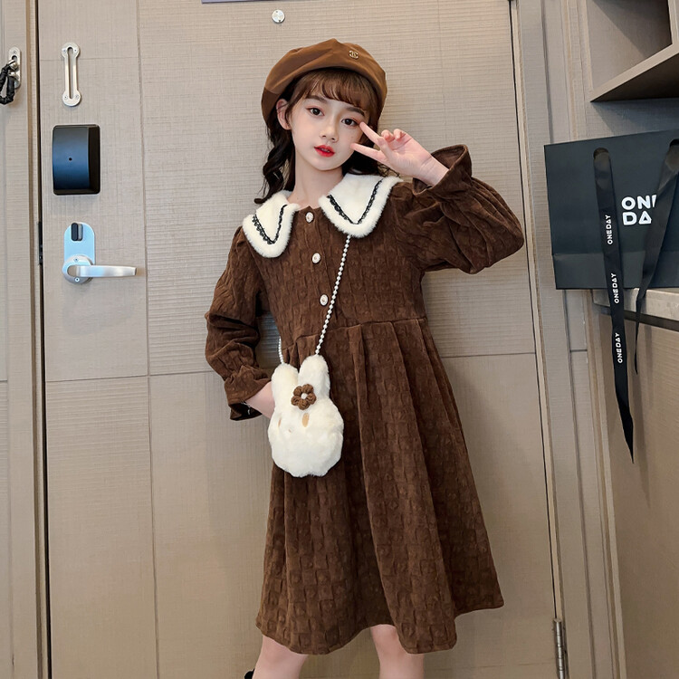 悦贝兔&6639小兔子加绒连衣裙