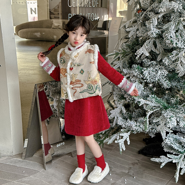 悦贝兔&平安锁年服两件套