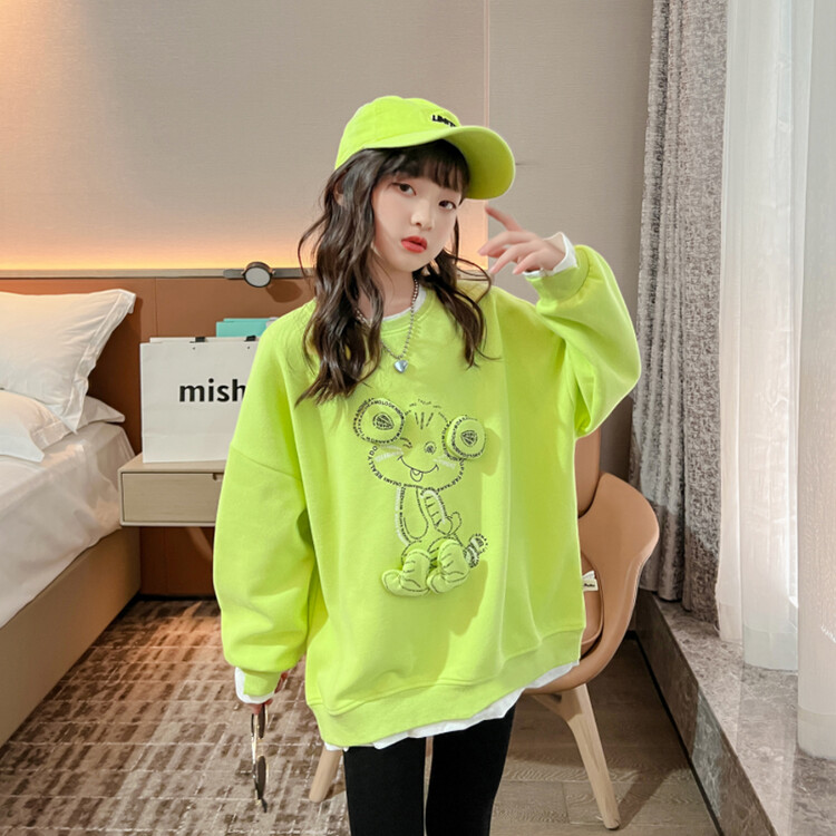 悦贝兔&YBT628假两件卫衣套装