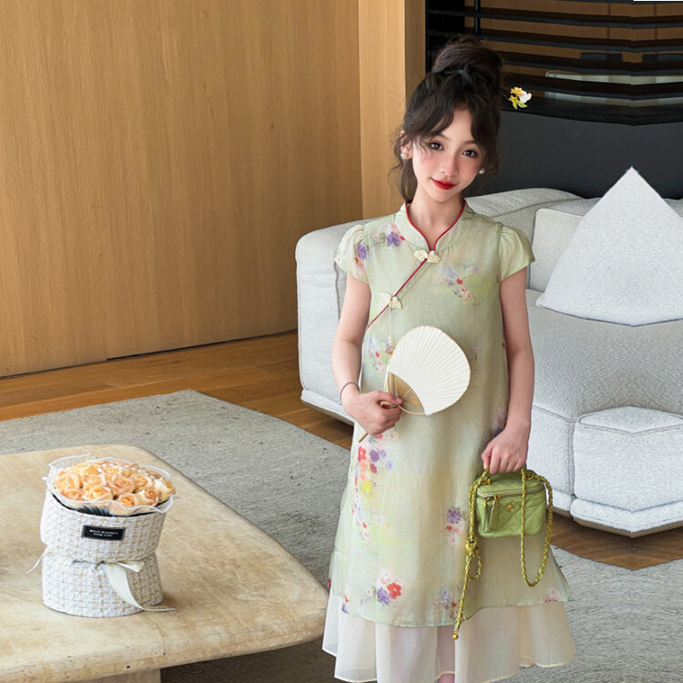 悦贝兔&9026改良款旗袍裙