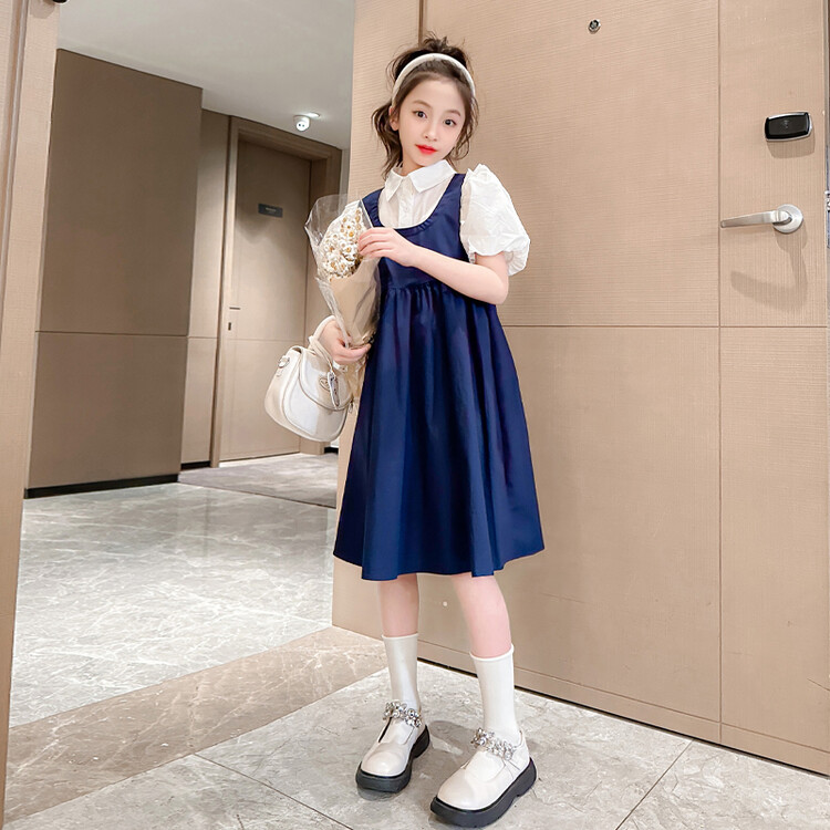 悦贝兔&YBT6659假两件连衣裙