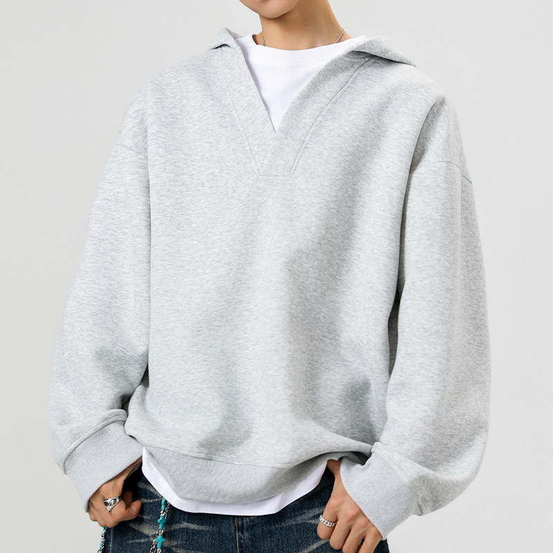 【2000件+350g】2025秋冬假两件卫衣 WY610 P45 S 浅灰色