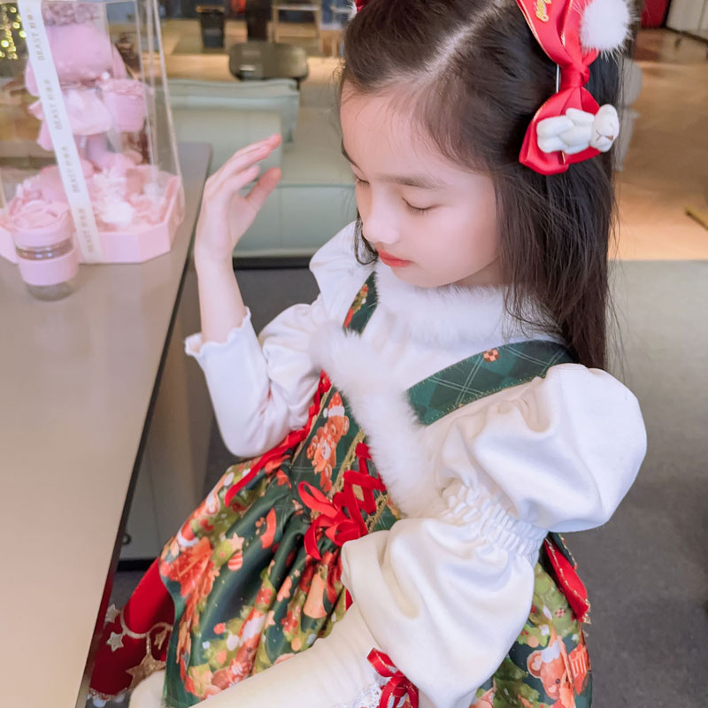 秋冬新款洛丽塔蓬蓬裙莉娜圣诞款公主裙