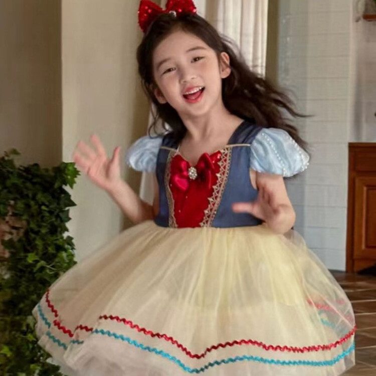 力赞娅公主裙&彩色织带白雪公主裙