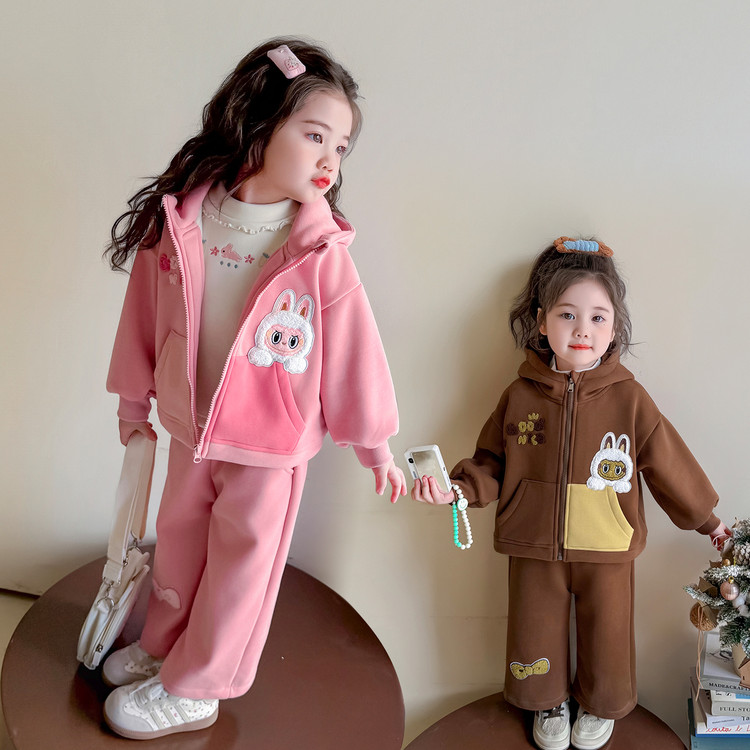 乐小小&55151拉布布拉链卫衣套装