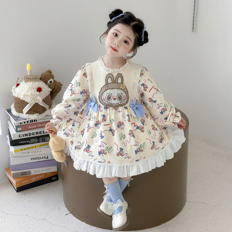 超萌小象&25803米色款拉布布裙 90cm 单件裙子