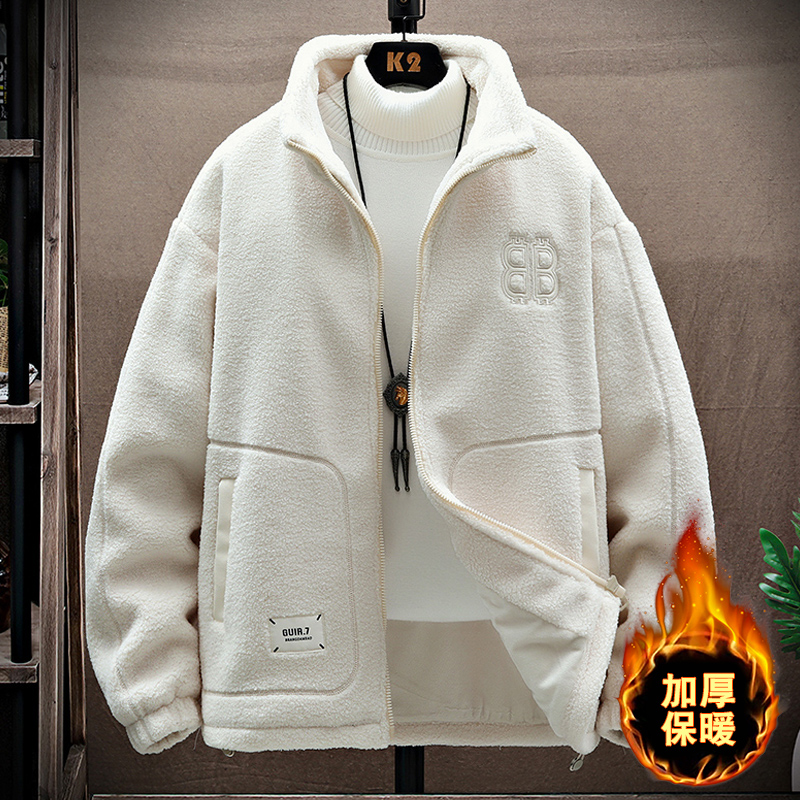 2306冬款加绒加厚颗粒绒夹克外套 M 一号色
