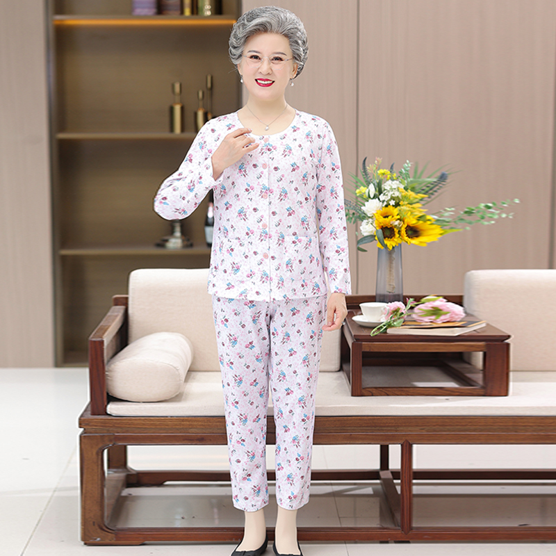 2201-模特-舒适时尚长袖全棉套装