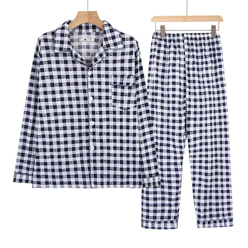 2309-舒适时尚春秋男装长袖睡衣