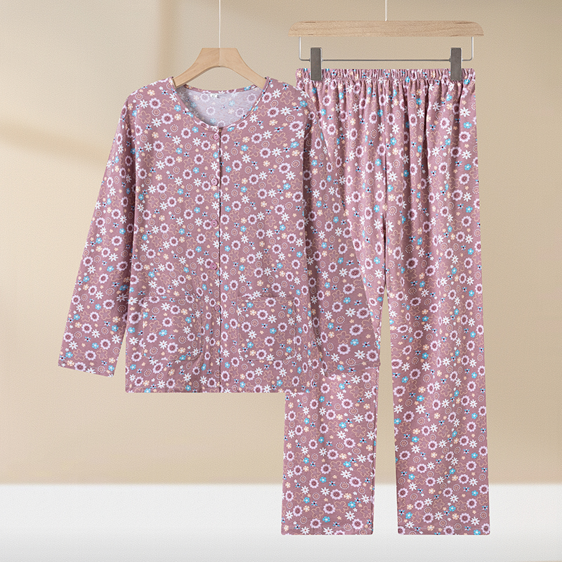 精梳棉长袖套装2201-2