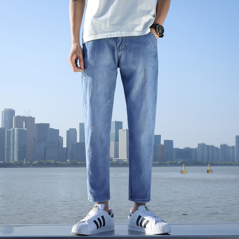 T13新款时尚潮牌直筒潮流休闲裤-江景图