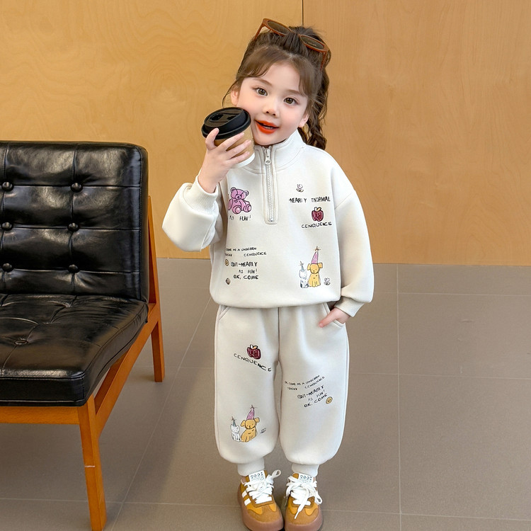 贝小贝&涂鸦套装 90cm 杏色