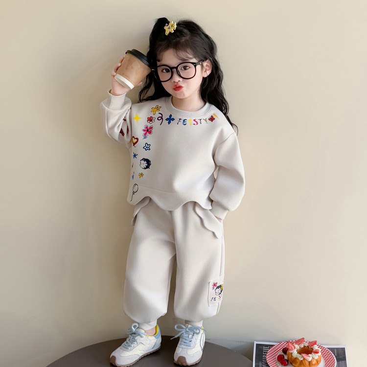 贝小贝&波浪边贴布套装 90cm 米杏色